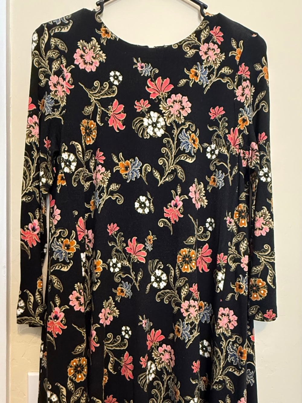 Loft 3/4 Sleeve Floral Dress